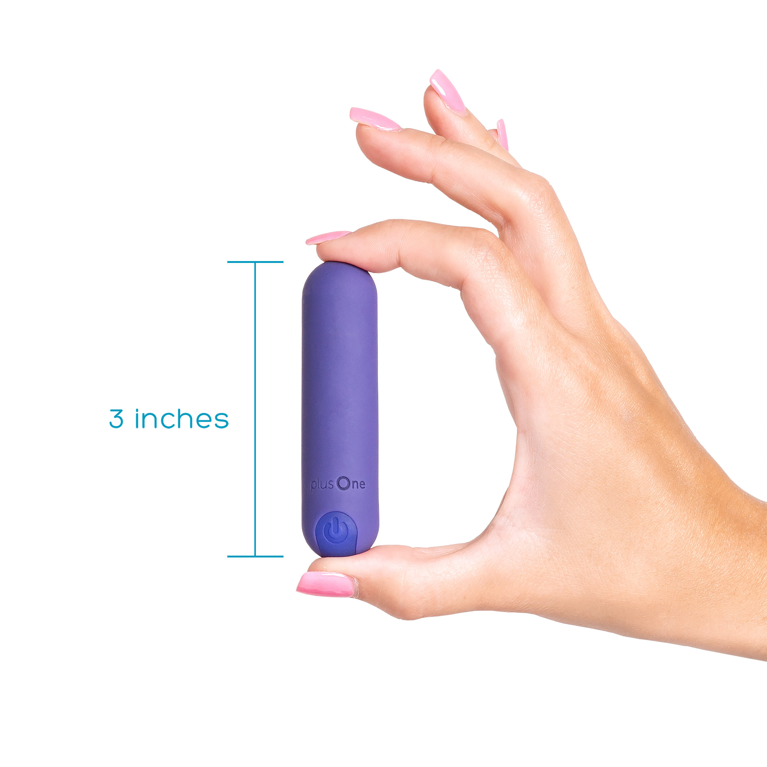 plusOne Vibrating Bullet Soft Touch Massager, 10 Vibration Settings, Waterproof - image 4 of 11
