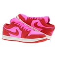 thumbnail image 3 of Nike Air Jordan 1 Low SE Womens Shoes Size 6, Color: Pink Blast/Chile Red/Sail, 3 of 4