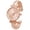 Rose-Gold, variant on Blekon Collections Womens 29mm Case Large Numbers Narrow Cuff Bangle Watch