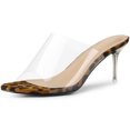 thumbnail image 1 of BLISSFUL STEP Sandales à Talons Aiguilles à Bride Transparente pour Femmes, 1 of 6