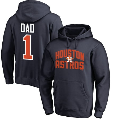 Houston Astros Fanatics Branded 2019 Father's Day #1 Dad Pullover Hoodie -