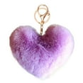 thumbnail image 1 of Coofit Key Chain Fashion Heart Shape Pom Pom Handbag Pendant Purse Charm Phone Charm, 1 of 6