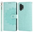 thumbnail image 2 of for Samsung Galaxy A32 5G Wallet Case, with Hand Strap Embossed Mandala Pattern Flower Premium PU Leather Protective Full Flip Phone Case Cover for Samsung Galaxy A32 5G,Green, 2 of 11