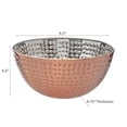 thumbnail image 2 of Metallic Rose Hammered Salad Bowl 9.50", 2 of 2