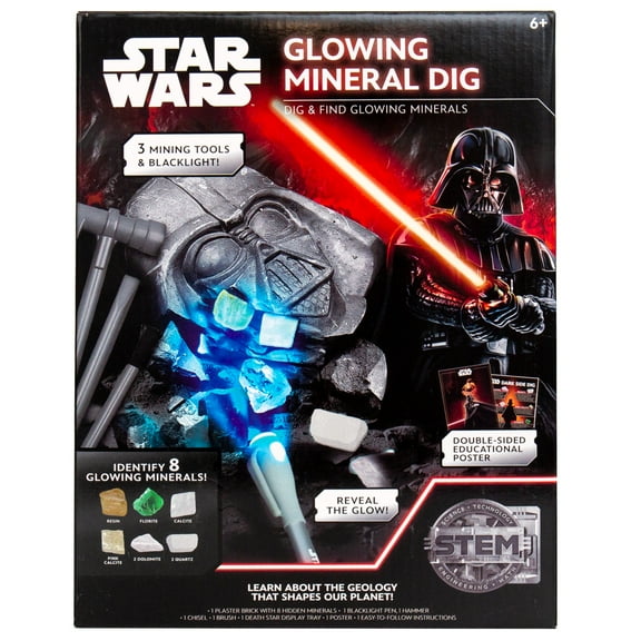 STAR WARS Glowing Mineral Dig, Boys and Girls, Child, Ages 8 