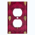 thumbnail image 2 of Metal Light Switch Plate Cover Elegant Burgundy Grape Vine Damask DAM074, 2 of 13