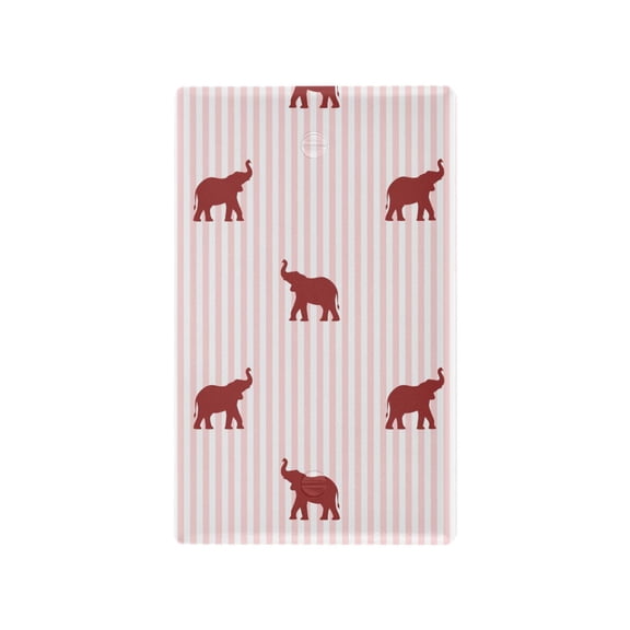 Yayeee Blank Wall Plate Cover 1-Gang 4.5"x2.7" Home Unused Decorative Outlet, Abstract Elephant Pattern