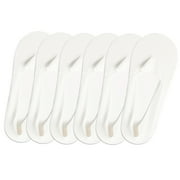 Hehanda 6 Pairs of Women's Low-Top Shallow Ice Silk Boat Socks Non-Slip Short Tube Socks