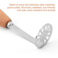 thumbnail image 3 of Wooden Handle Potato Masher Manual Masher with Wooden Kitchen Handle Concise Food Masher with Thickened Handle for Kitchen Restaurant, 3 of 9