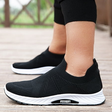 

WOXINDA Fashion Men s Casual Shoes Breathable Slip-on Wedges Outdoor Leisure Sneakers