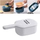 thumbnail image 4 of Rallador de alimentos para verduras, de picadoras cuchillas, contenedor de almacenamiento, drenaje de , utensilios de cocina par Gris perfecl Picadora de verduras, 4 of 8