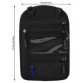 thumbnail image 4 of Naiovety Cartera de nailon para pasaporte con correas cruzadas, tarjetero multifuncional, soporte para teléfono, bolsa, organizador de viaje Unisex, Almacenamiento y organización del hogar Negro Naiovety HA025210-01, 4 of 6