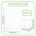 thumbnail image 2 of 100 Pack Clear Favor Boxes 2.7x2.7x2.7 Plastic Small Gift Boxes, 2 of 5