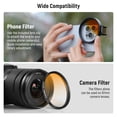 thumbnail image 6 of Neewer Clip On 67mm Phone ND Filter Kit, Lens Clip Cold Shoe Mount/Locking Knob, CPL/ND32/6 Point Star/4 Graduated Color Filter Compatible with iPhone 16 15 Pro Max Plus 14 13 Samsung S23 S24, 6 of 8