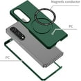 thumbnail image 6 of Magnetic Phone Case for Samsung Galaxy Z Fold4 Compatible for Magsafe, Military-Grade Shockproof Protective Case with Built-in Magnet Circle for Samsung Galaxy Z Fold 4, MS Green, 6 of 18