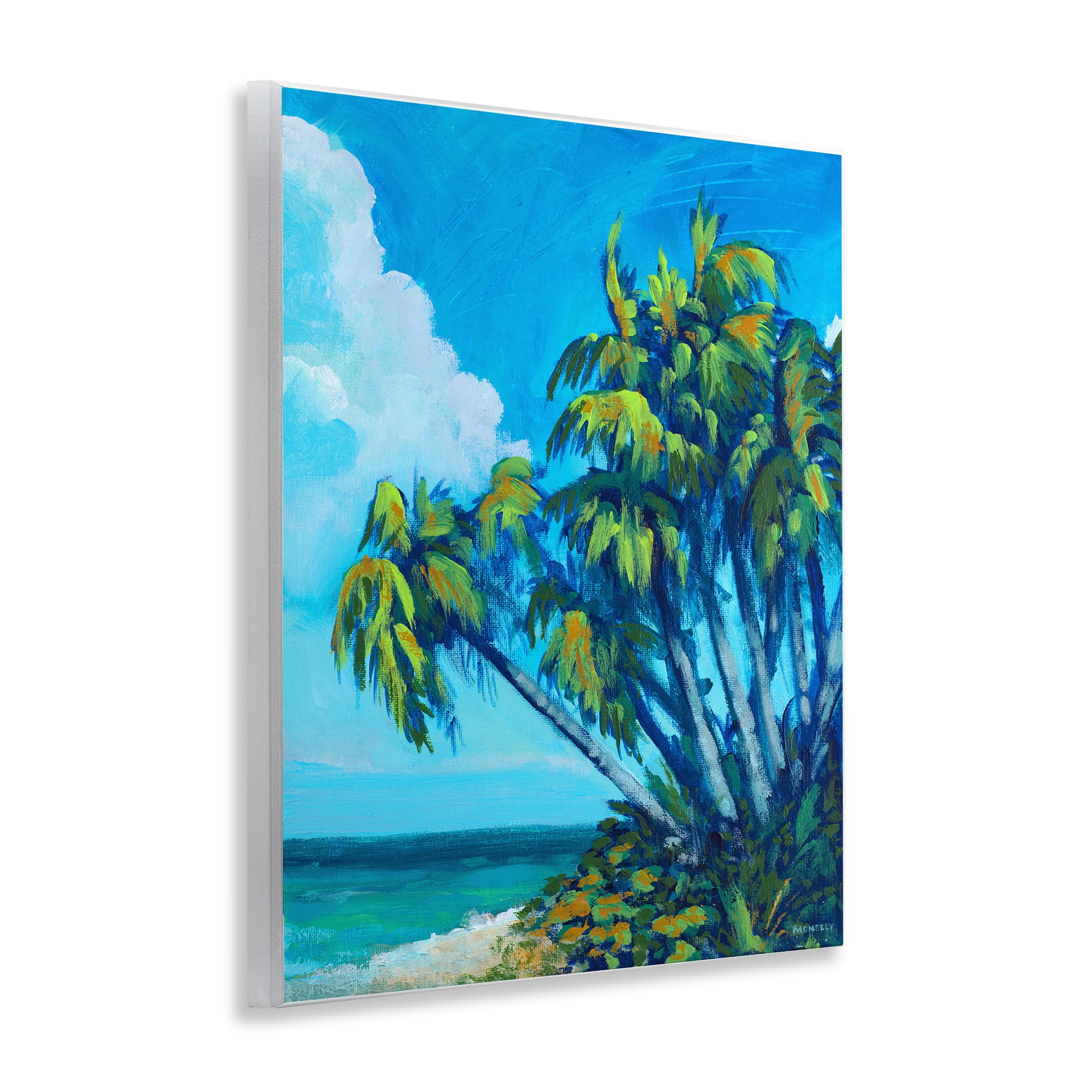 Stupell Industries Cerulean Sky & Palms Wall Plaque Art, design by Dan Meneely