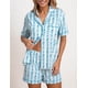 thumbnail image 5 of Conjunto de pijama estilo preppy for mujer, ideal for el verano. Incluye shorts de algodón, estampado oceánico y shorts a juego., 5 of 7