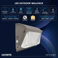 thumbnail image 7 of Luxrite Slim LED Wall Pack Light with Dusk to Dawn, 72W-120W Tunable, 16200LM, 3CCT 3000K-5000K, IP65, 120-277V 2 Pack, 7 of 7