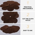 thumbnail image 4 of OULII 10Pcs Cloth Pants Patch Coffee Iron On Elliptical Decoration Handyman Craft Enthusiasts, 4 of 4