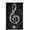 Premium Print and Black Hanger Bundle, variant on Treble Clef - Chalk Wall Poster with Push Pins, 22.375" x 34"