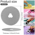 thumbnail image 2 of FUYGRCJ 10Pcs Crochet Edge Rotary Cutter Blade Set 45mm Perforating Rotary Blade 12/15 Teeth Crochet Skip Blade Rotary Cutter Replacement Skip Stitch Rotary Blade Dotted Line Rotary Blade, 2 of 8