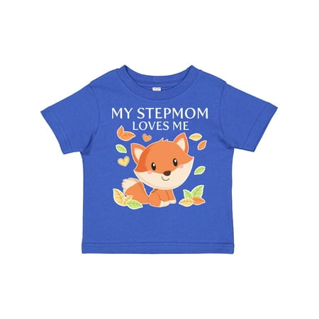 

Inktastic My Stepmom Loves Me- Little Fox Gift Toddler Boy or Toddler Girl T-Shirt