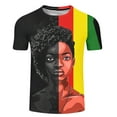 thumbnail image 3 of T-Shirt à Manches Courtes Imprimé pour Homme à Col Rond Mois du Patrimoine Léger Tenue Décontractée, 3 of 4