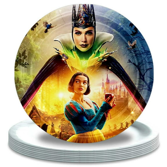 Princess Movie 2025 Paper Plates Birthday Decorations Party Supplies Tableware Disposable Dinnerware