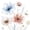 Floral- Pink Blue, variant on Duangreer Colorful Floral Shower Curtain, Watercolor Botanical Wildflower Bathroom Curtain with 12 Hooks, 72x72 Inches