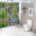 thumbnail image 7 of Orinice Garden View Shower Curtains Spring Summer Greenery Colorful Flowers Bathroom Curtains Floral Nature Landscape Country Bath Decoration with Hooks 69x72, 7 of 7