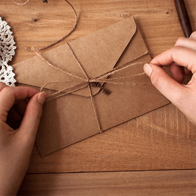 12 Pcs Vintage Kraft Paper Writing Paper European Style Paper for Letter Writing Letter Paper Stationery Number 7