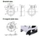 thumbnail image 5 of 2X Bicicleta Eléctrica BZ-4 (8) PAS KT Sensor de Par de Pedal de 8 Imanes Partes de Ebike Conector Estanco para Bicicleta Eléctrica, 5 of 5