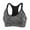 Gray, variant on Deago Women's Sports Bra Seamless Stretchy Removable Pads Tank Top Racerback For Yoga Running Fitness Workout