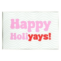 Stupell Industries Happy Holiyays Patterned Holiday Painting Unframed Art Print Wall Art, 15 x 10