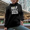 thumbnail image 2 of A Good Walk Spoiled Quote with a Golf Player, Golfing or Golfer Themed Merch Gift, Black Hooded Sweatshirt or Hoodie, 3XL, 2 of 5