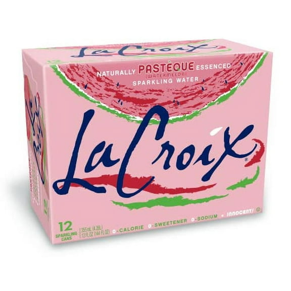 LaCroix Sparkling Water, Pasteque (Watermelon), 12 Fl Oz (pack of 12)