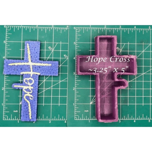 Hope Cross Silicone Freshie Mold