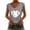 Gray, variant on DailyTrove Women's Baseball Heart Print Sleeveless Tank - Casual V-Neck Top, Cute for Sports Fans & Outings