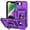 Purple, variant on For iPhone 16e Case Heavy Duty Military Grade Protection,Camera Lens Slide Protection & 360°Rotate Magnetic Car Mount Holder Kickstand Rugged Shockproof Drop Hard Shell,Purple