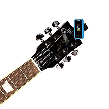 チューナーD'Addario フルカラーチューナー BLUE ギター ベース ウクレレ いろいろな楽器に使える PW-CT-17-BLUE