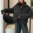 thumbnail image 5 of Uaswgudfs ​Women's Hooded Quilted Puffer Coat - Insulated Full Sleeve Zipper Snap Closure for Cold Weather​, 5 of 9