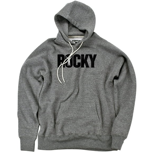 Rocky Logo Unisex Adult Slim Fit Pull-Over Heather Hoodie, Athletic Heather, Small