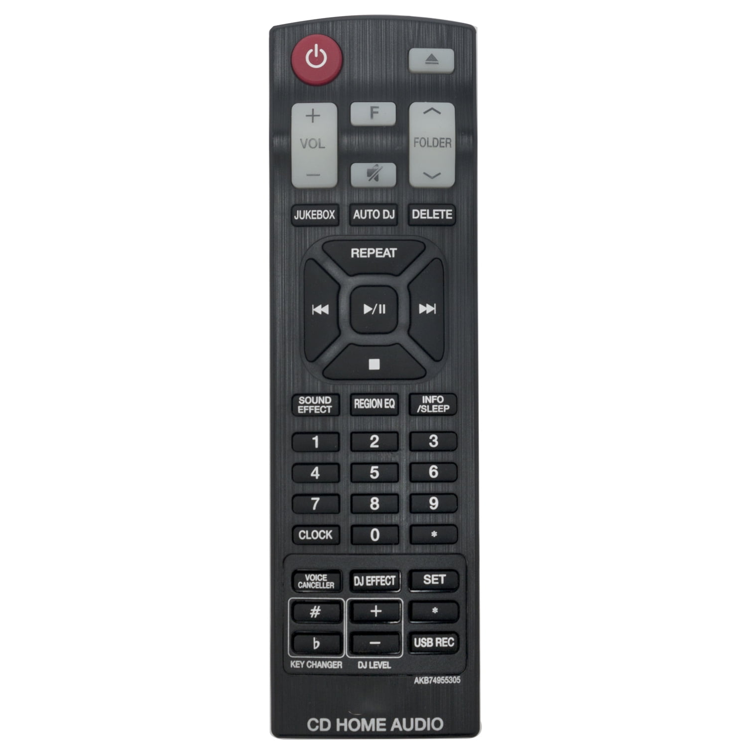 New AKB74955305 Replaced Remote Control fit for LG CD Home Audio Mini