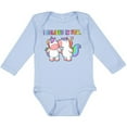 thumbnail image 3 of Inktastic I Believe in You Cute Rainbow Unicorns Boys or Girls Long Sleeve Baby Bodysuit, 3 of 5