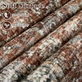 thumbnail image 3 of Hasoo 9' x 12' Area Rug for Living Room Boho Vintage Rug Non Slip Throw Rugs Floral Bedroom Rug, Red, 3 of 5