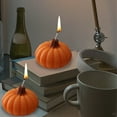 thumbnail image 4 of JoyMoreHome Fall Handmade Scented Candles, Halloween Thanksgiving Pumpkin Shaped Aromatherapy Candles, Autumn Home Tabletop Centerpiece Decoration, 4 of 6
