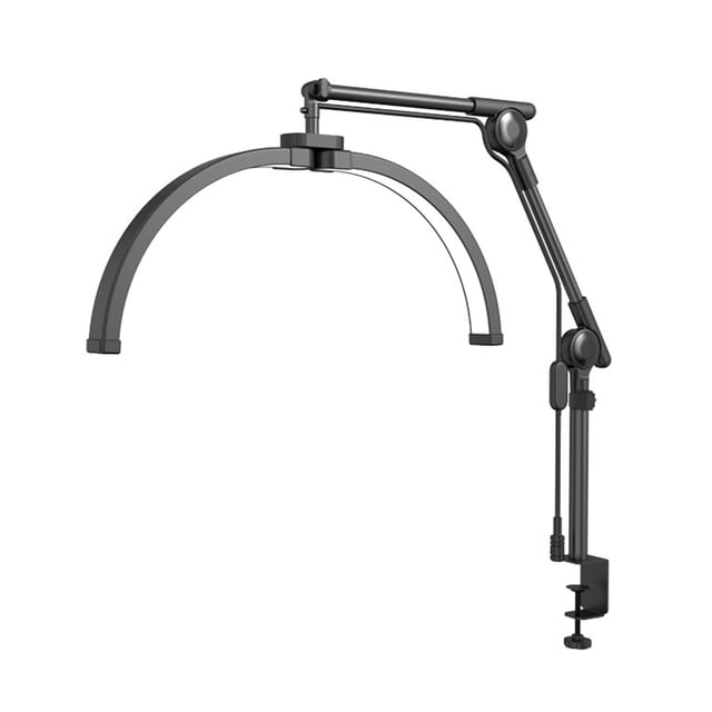 Lámpara de media luna para mesa de manicura, lámpara para técnicos de manicura de 30 W