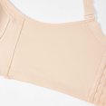 thumbnail image 6 of Women's Solid Plus Size Row Hook Bra Push Up Side Smoothing Anti Sagging Underwire Full Coverage Brassiere Beige XS(XS), 6 of 7