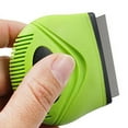 thumbnail image 2 of Pet Life GR27GN Grazer Handheld Travel Grooming Cat & Dog Flea & Tick Comb, Green - One Size, 2 of 3