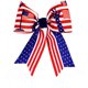 thumbnail image 2 of Independence Day Bow Hair Clip Accessory Holiday Party Red White Blue Star Striped Flag Hair Accessory Side Clip, 2 of 6
